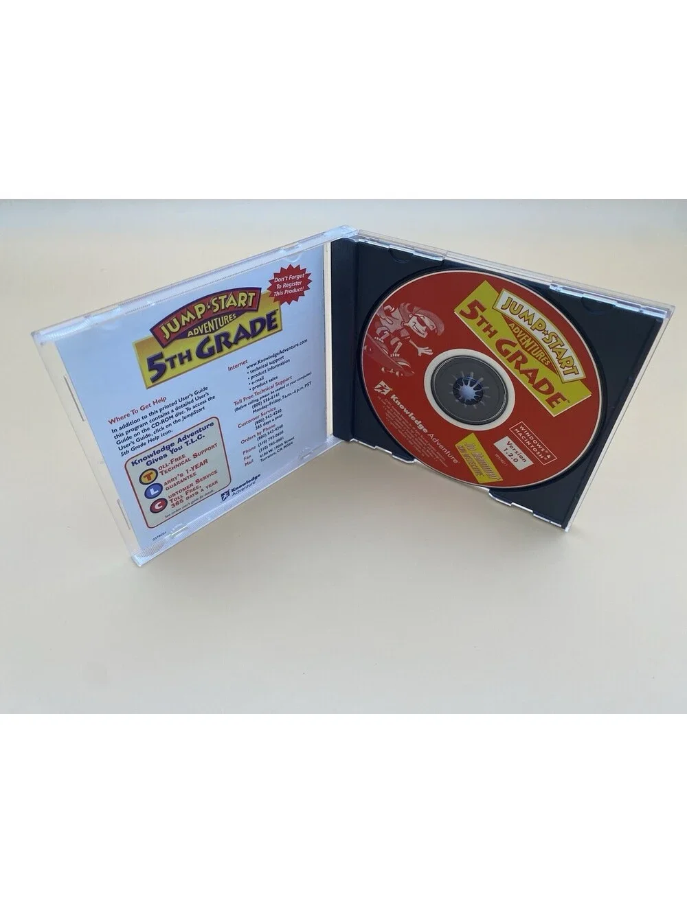 Jump Start Adventures 5th Grade Educational PC Game - 1997 Knowledge Adventure